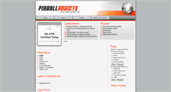 Desktop Screenshot of pinballaddicts.com